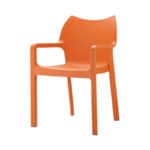 Terrasstoel Diva oranje
