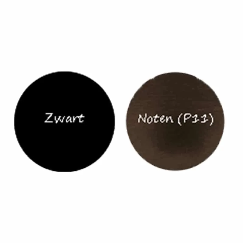 zwart noten Tafel Blokpoot 120×80