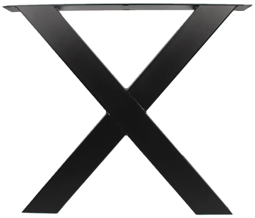 x-poot-zwart-voor-a Stalen onderstel X-poot