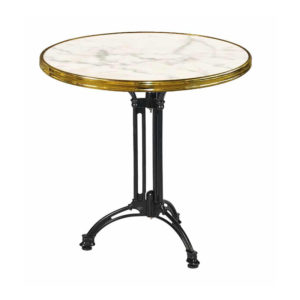 Terrastafel White Marmor Messing 3-teens