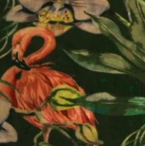 17104 Flamingo bottle Poef met print