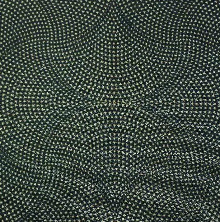 18100 Twinkles black Poef met print