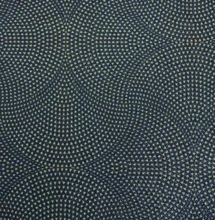 18100 Twinkles royal blue Poef met print