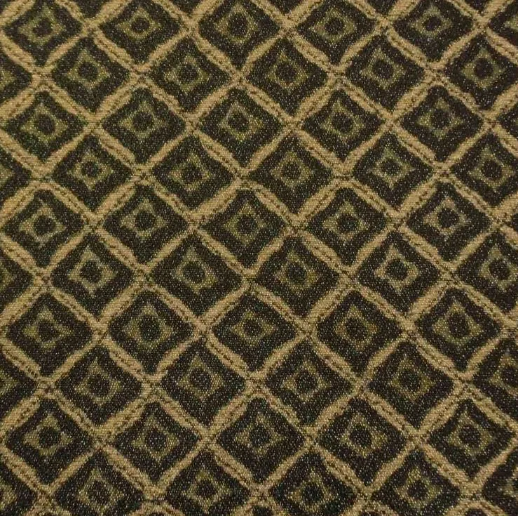 18109 quadraat beige Poef met print