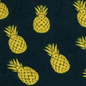 Ice velvet 17103 Ananas royal blue Stoel Richmond met printstoffering