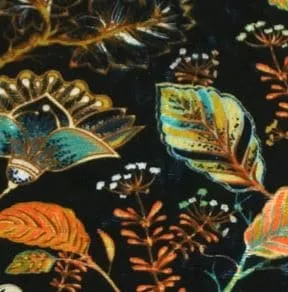 Ice velvet 17106 Bali royal blue Barkruk 204PL met print