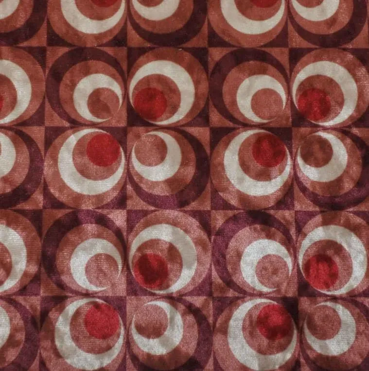 Seventies 3012 Raspberry Barkruk 204G Print Raspberry
