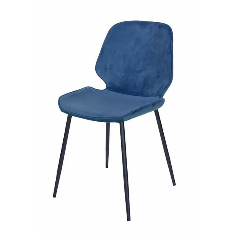 ocean velvet blauw Stoel Ocean Velvet blauw