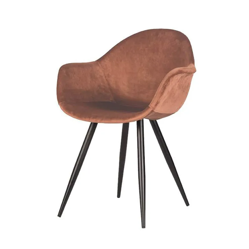 Floris roestbruin Stoel Floris Velvet roest