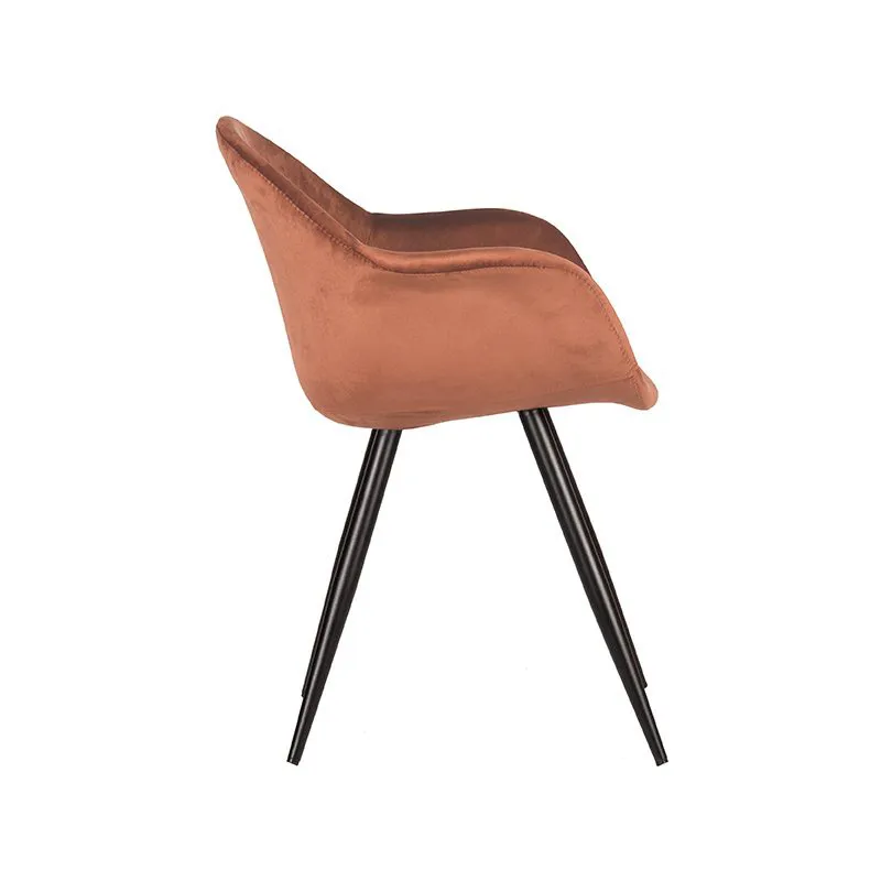 Floris roestbruin Stoel Floris Velvet roest
