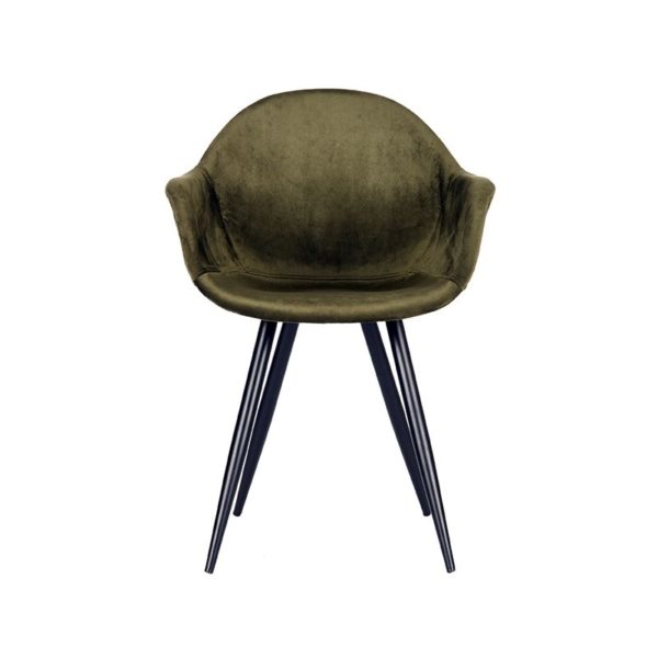 Stoel Floris Velvet legergroen