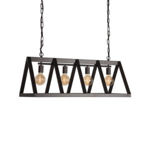 Hanglamp Roof zwart staal