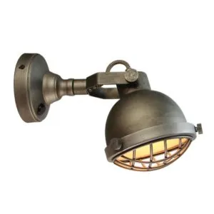 LED_Wandlamp_Cas_Burned_Steel_13_5x25x17_cm Wandlamp Cas burned metaal