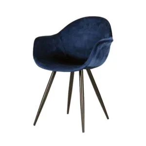 floris blauw Stoel Floris Velvet blauw