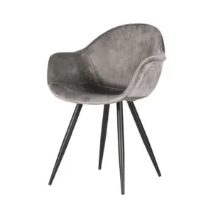 floris grijs Stoel Floris Velvet grijs