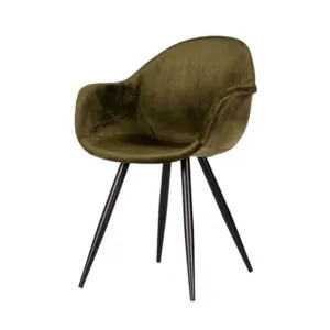 floris legergroen Stoel Floris Velvet legergroen
