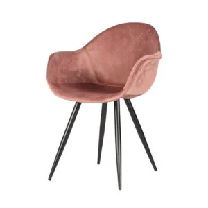 floris oud roze Stoel Floris Velvet oud roze