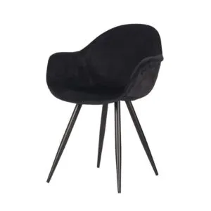floris zwart Stoel Floris Velvet zwart