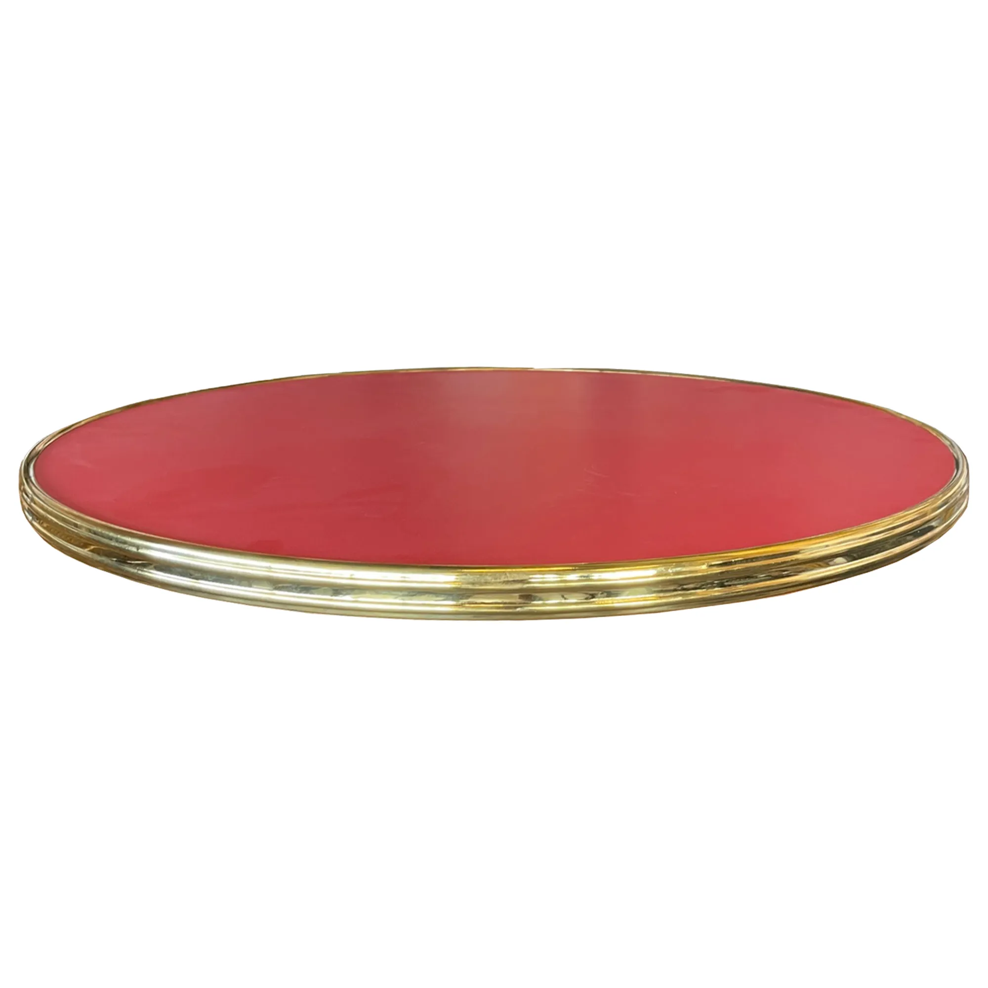 Topalit 0403 Red messing Terrastafelblad 3126 Red met messing rand