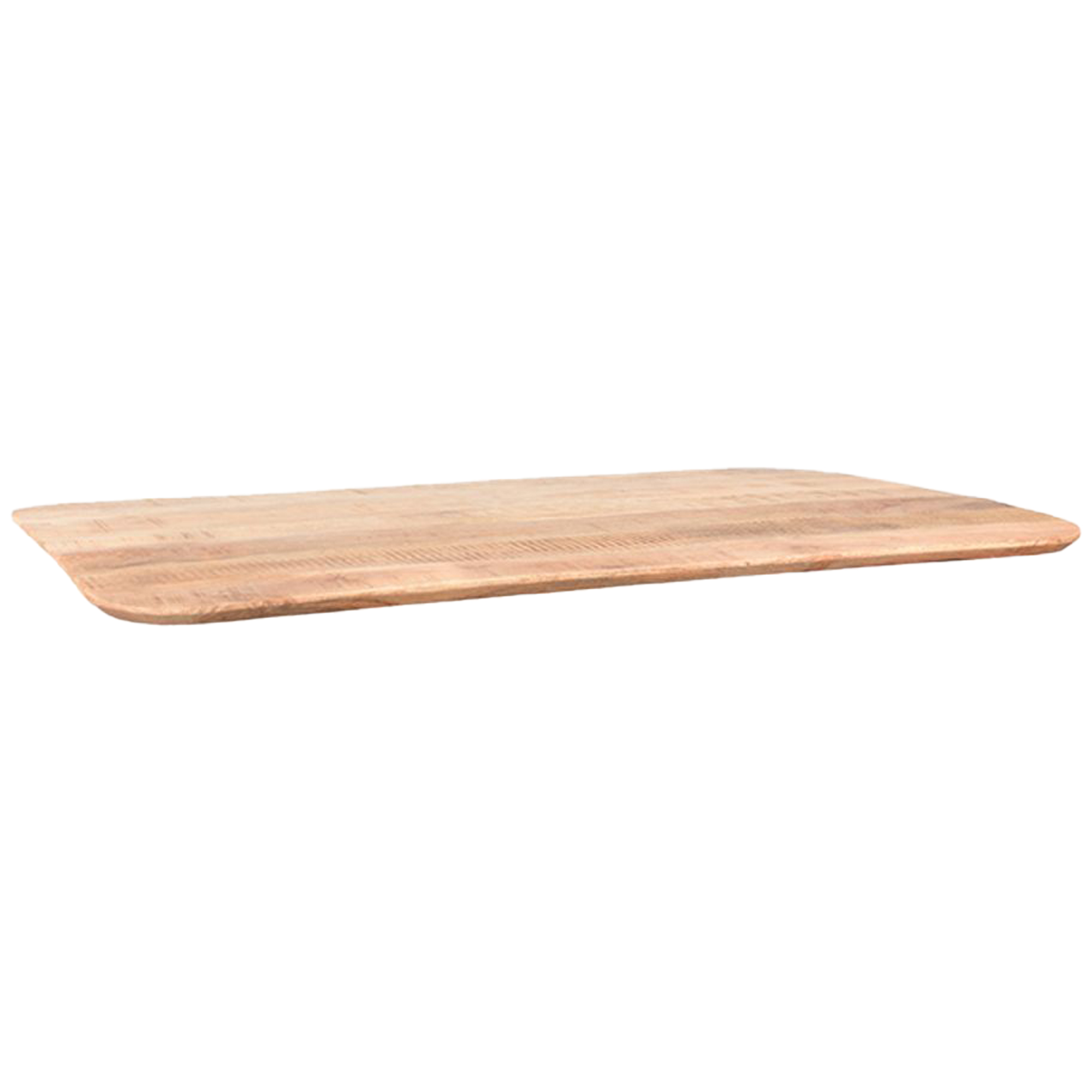 Tafelblad mangohout afgeronde hoek 120×70 cm