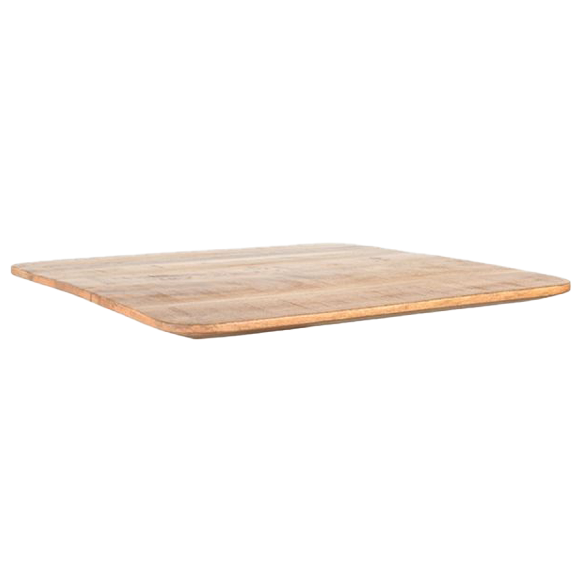 Tafelblad mangohout afgeronde hoek 70×70 cm
