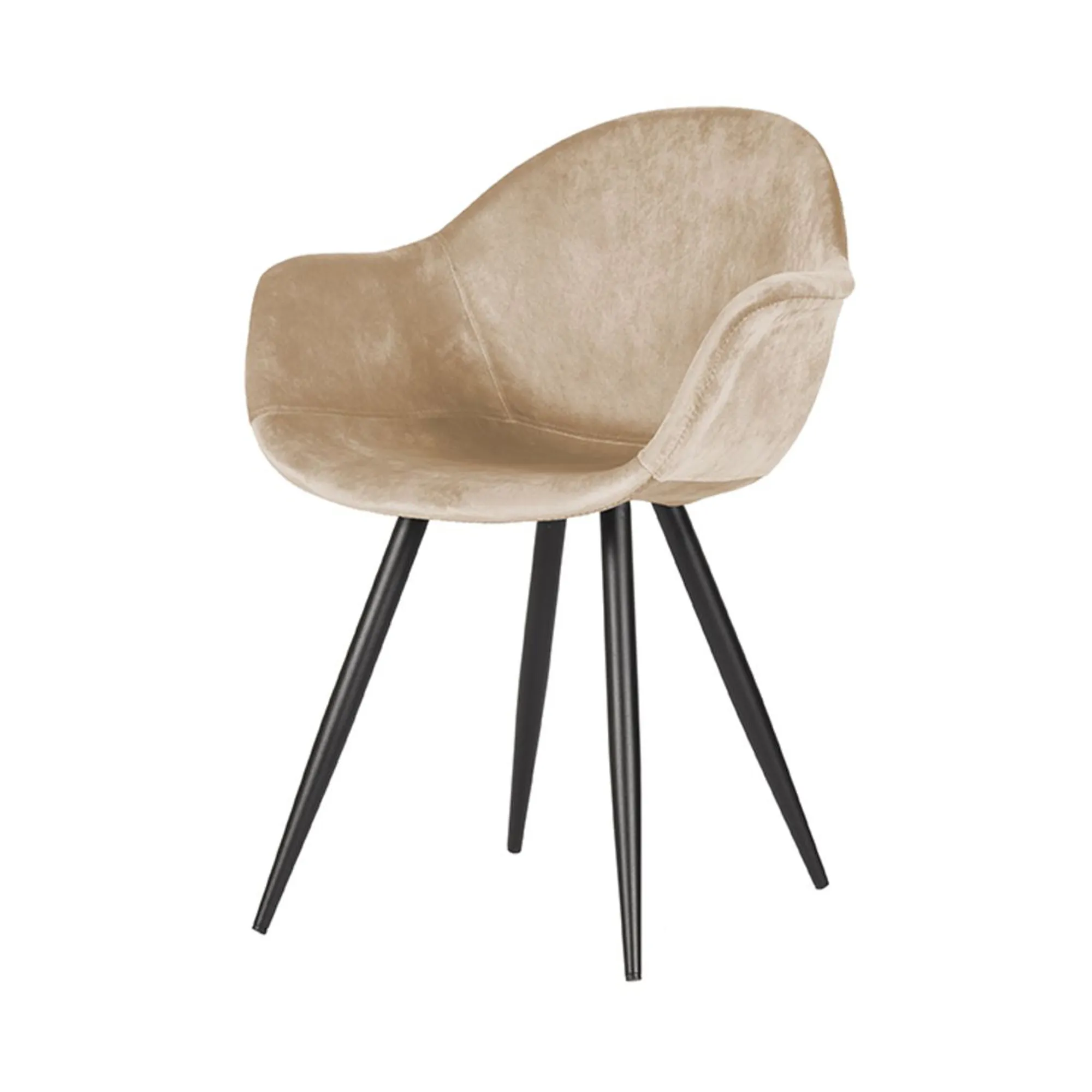 Stoel Floris velvet zand Stoel Floris Velvet zand