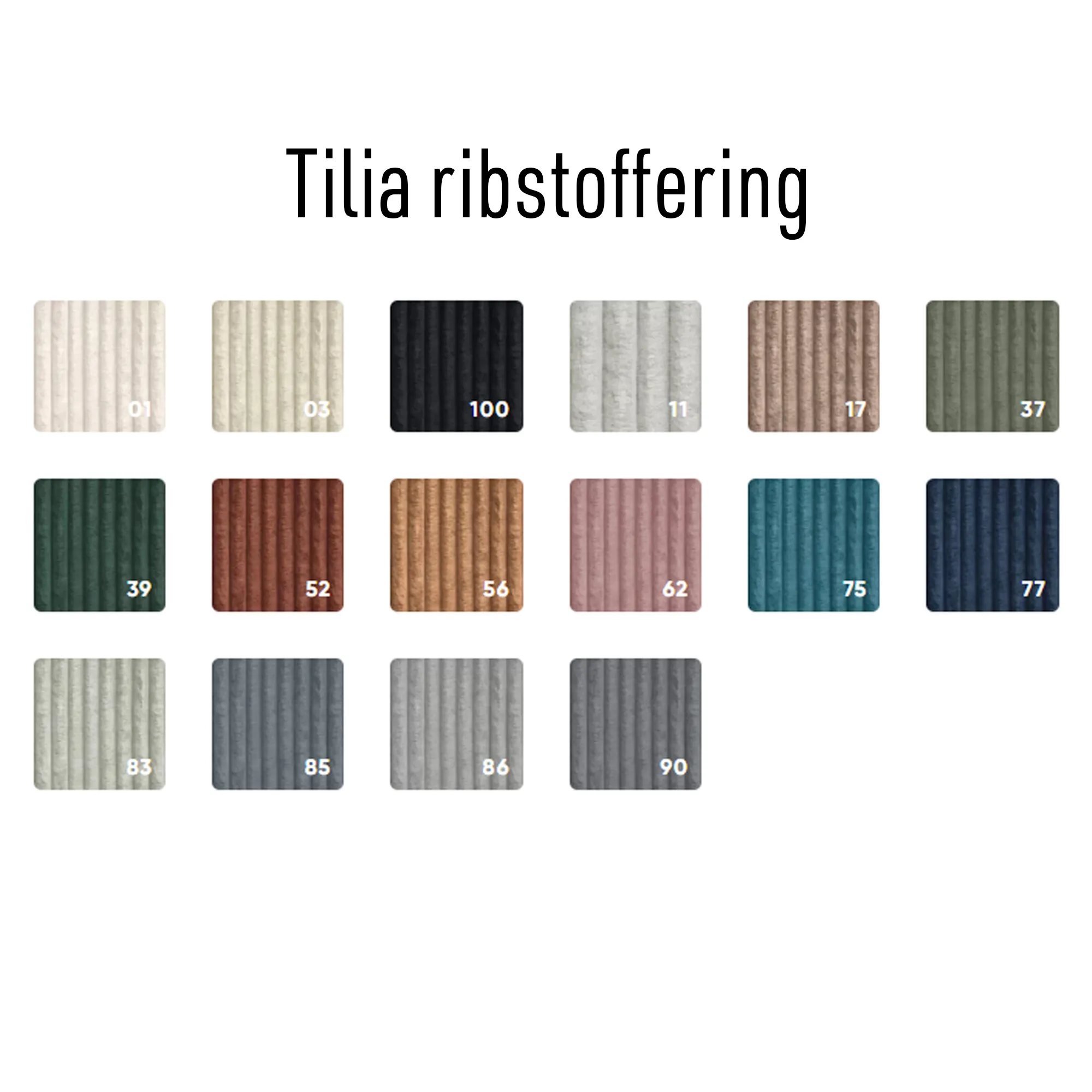 Tilia ribstoffering Stoel Lisa Tilia