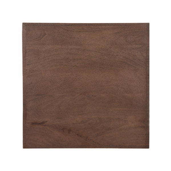 Tafelblad mangohout Espresso 70×70