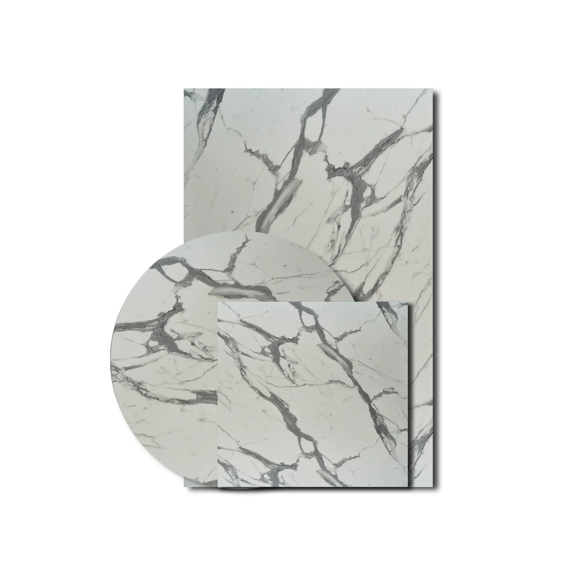 Tafelblad New Delhi 654 white marble Compact tafelblad New Delhi 654 white marble