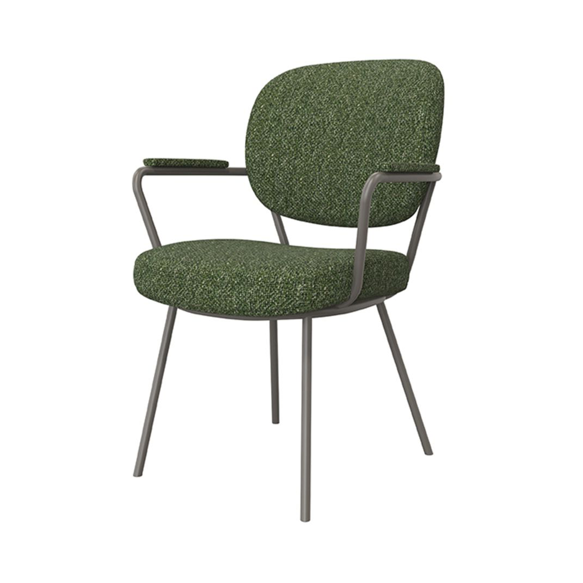 Armstoel Laura forest bouclé