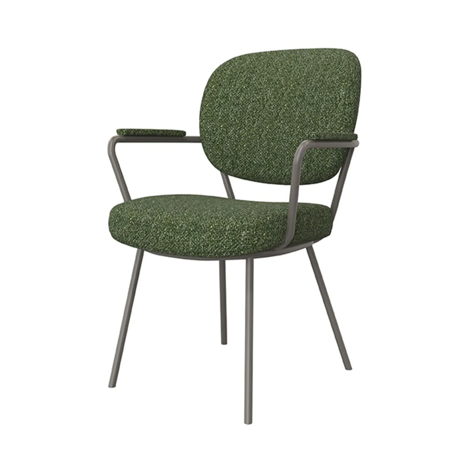 Armstoel Laura forest bouclé