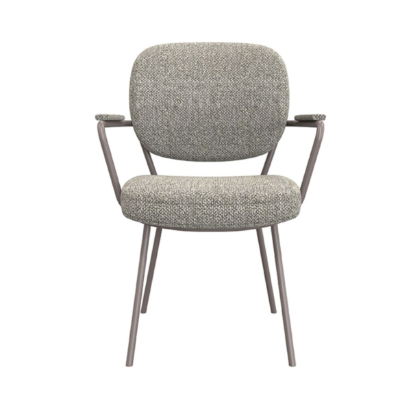 Armstoel Laura mushroom bouclé