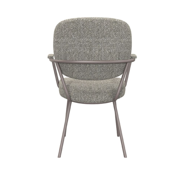 Armstoel Laura mushroom bouclé