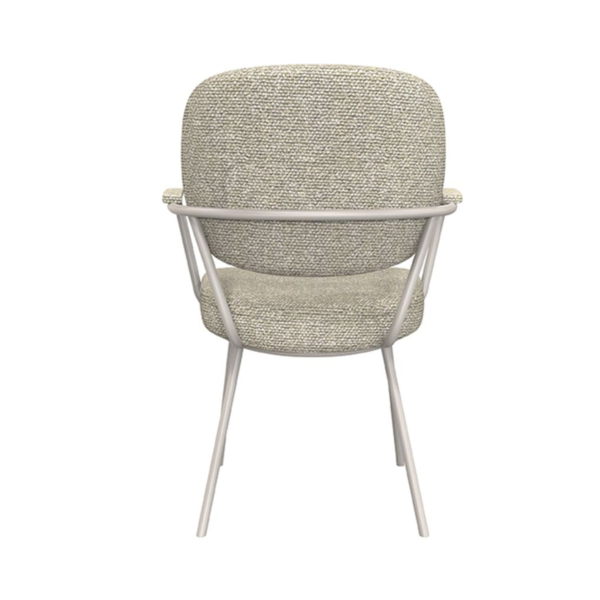 Armstoel Laura naturel bouclé