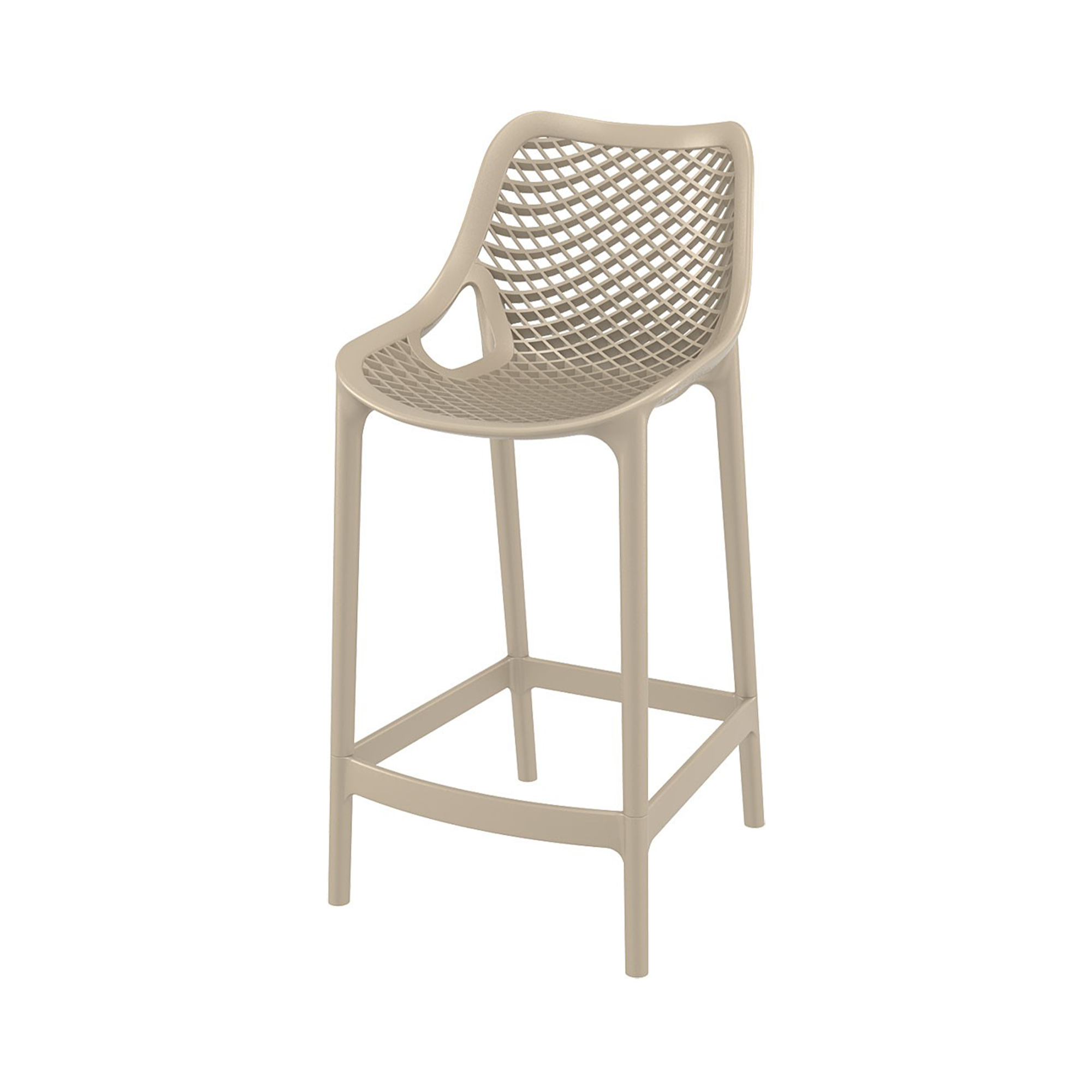 Barkruk Ariane halfhoog taupe