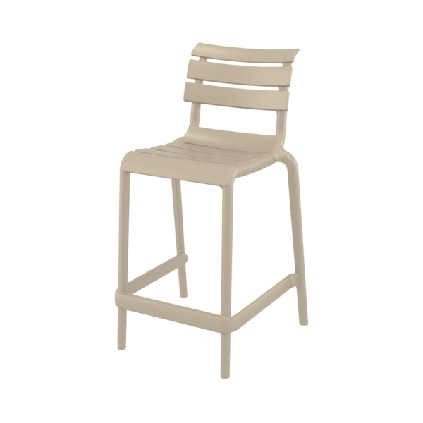 Barkruk Tivoli halfhoog taupe
