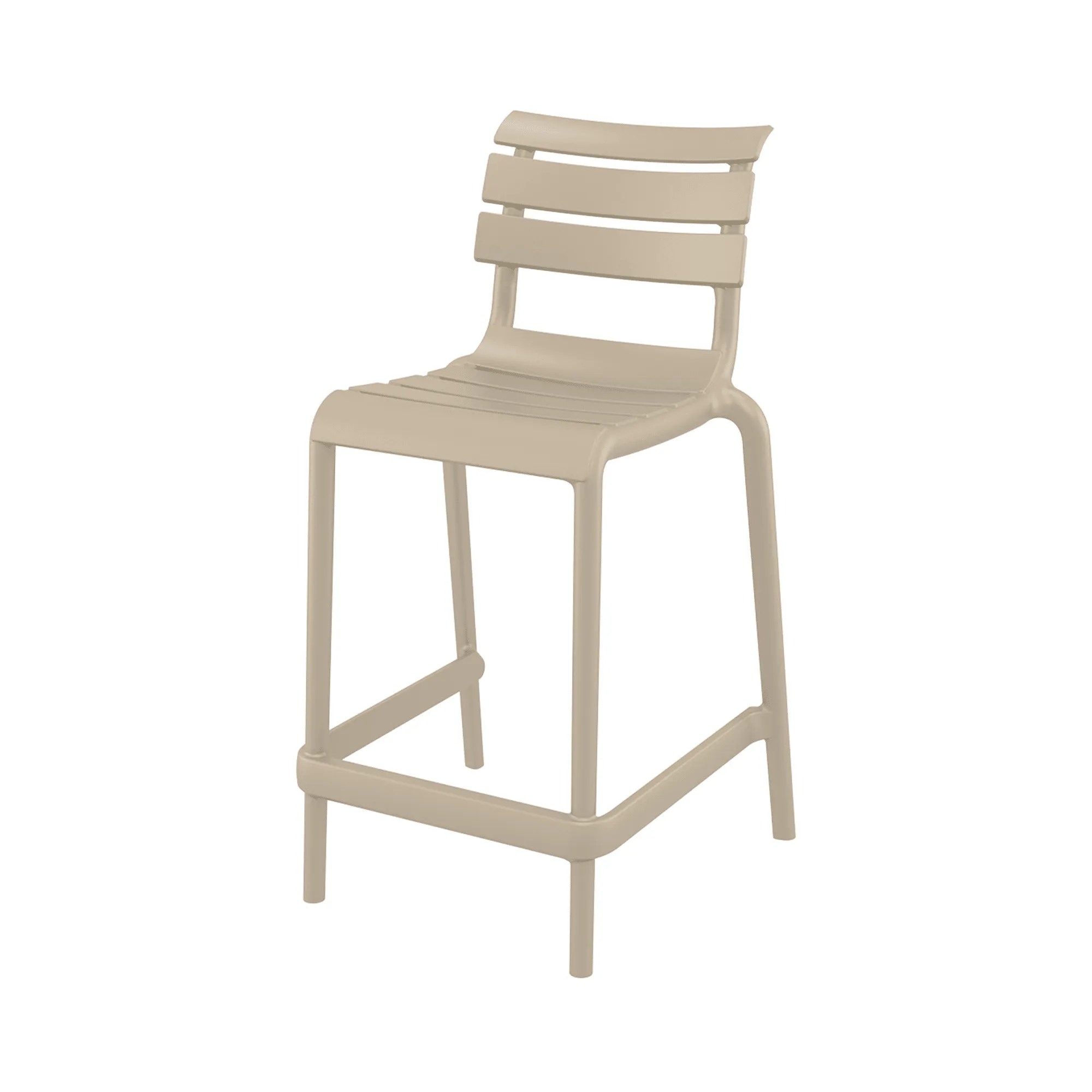 Barkruk Tivoli halfhoog taupe