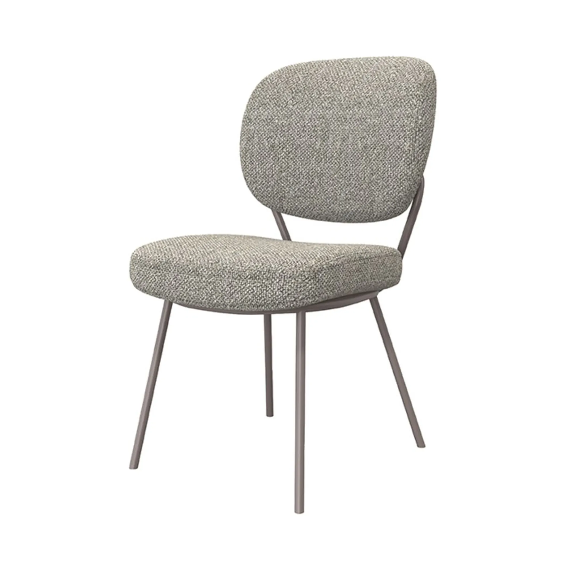 Stoel Laura mushroom bouclé