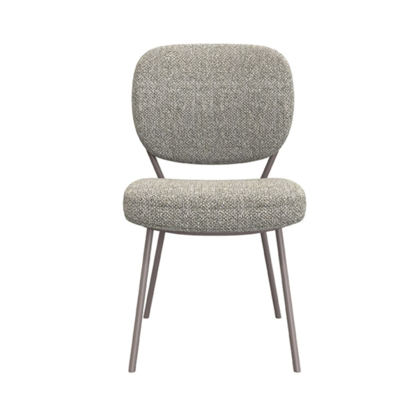 Stoel Laura mushroom bouclé