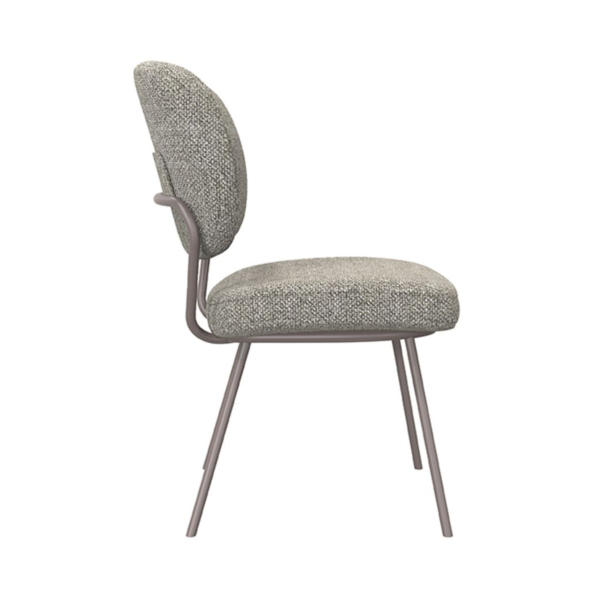 Stoel Laura mushroom bouclé