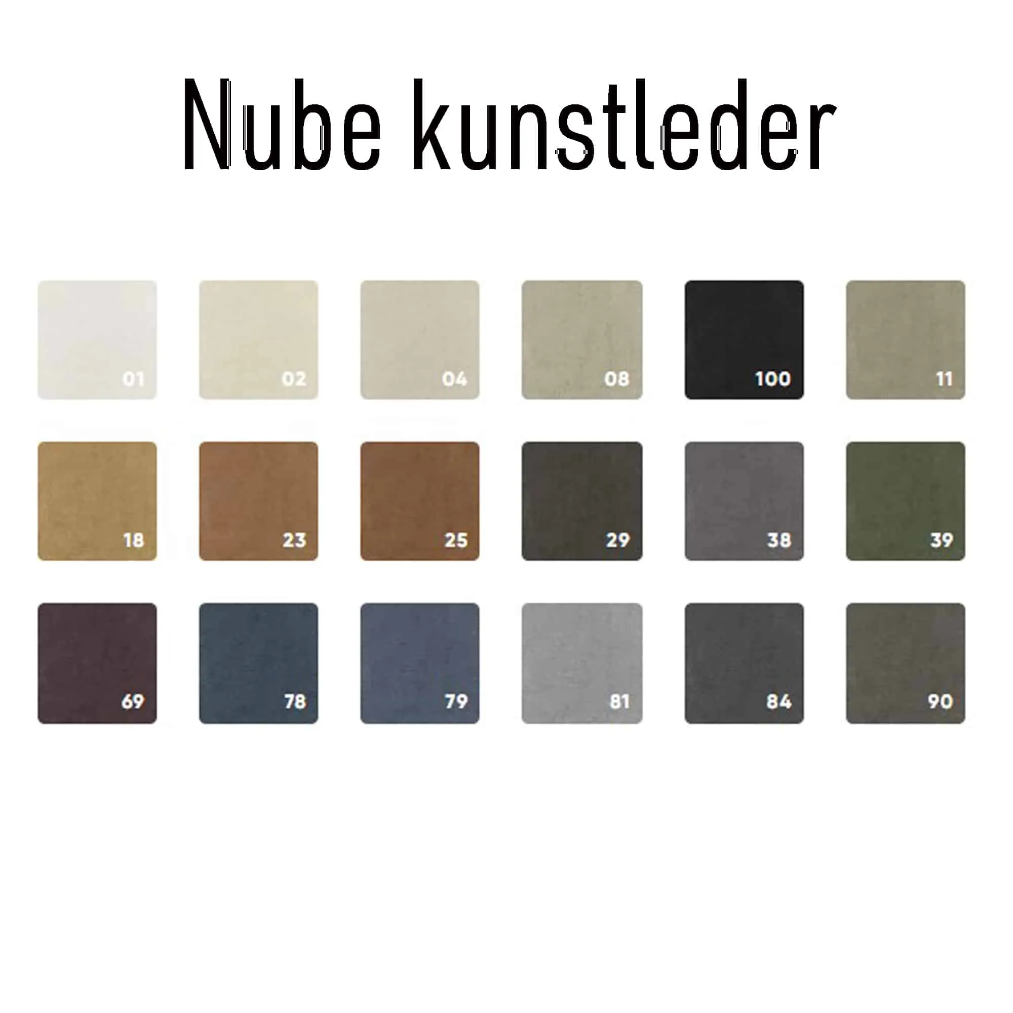 Nube kunstleder Stoel A-10/1 webbing