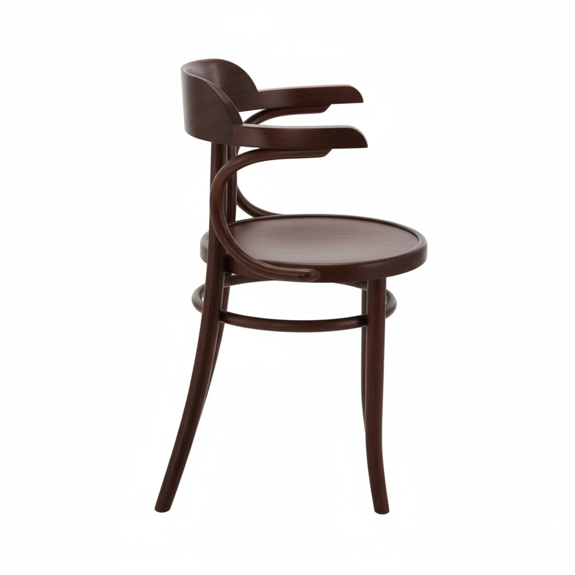 Stoel B 1110 dark walnut 2 Armstoel B-1110