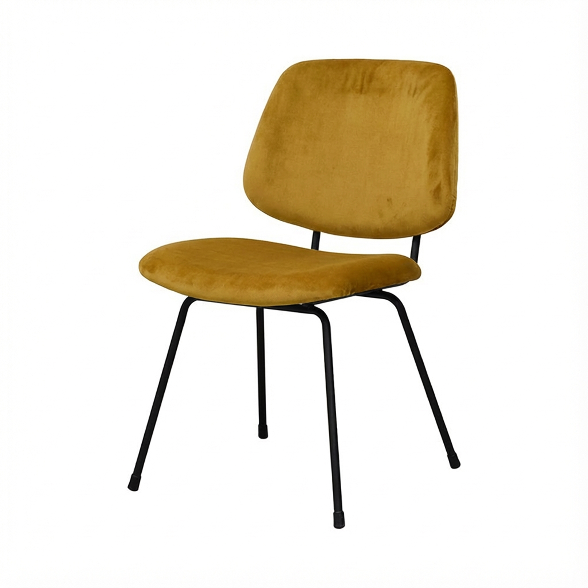 Stoel Sarah velvet goudbruin