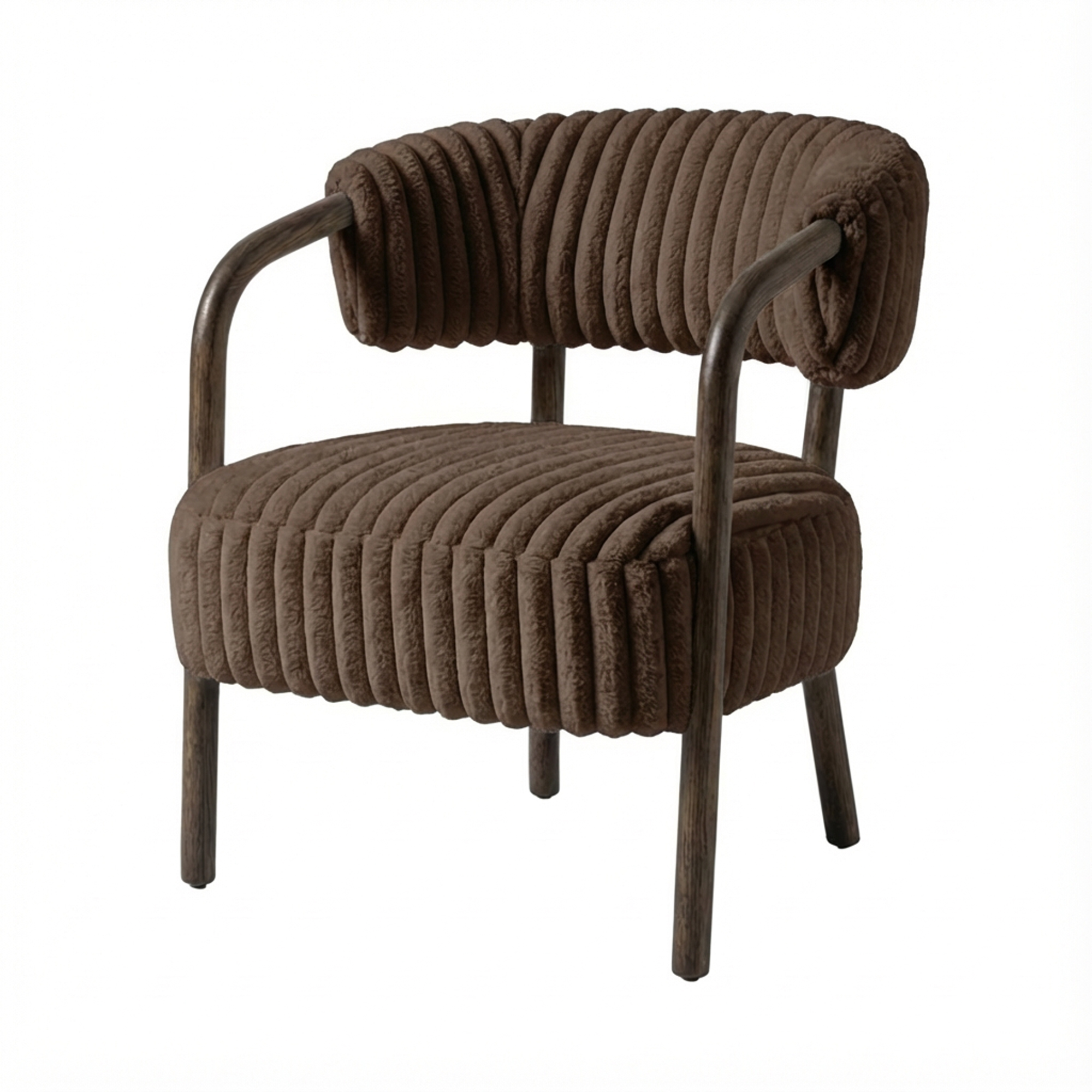 Fauteuil Noah donkerbruin