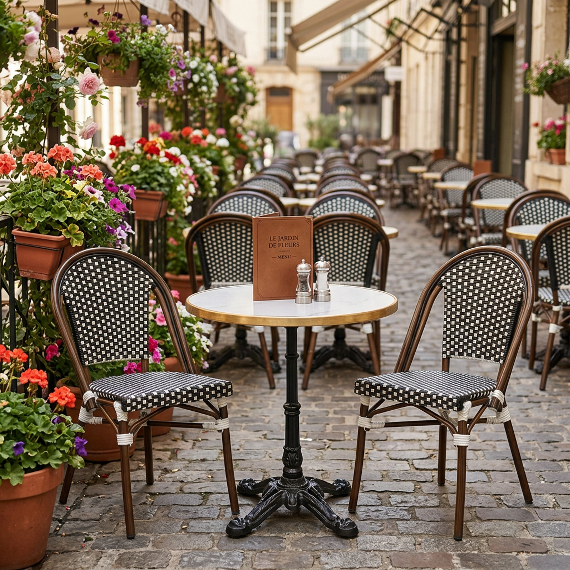Bistro set wit terras Bistro terrasset wit