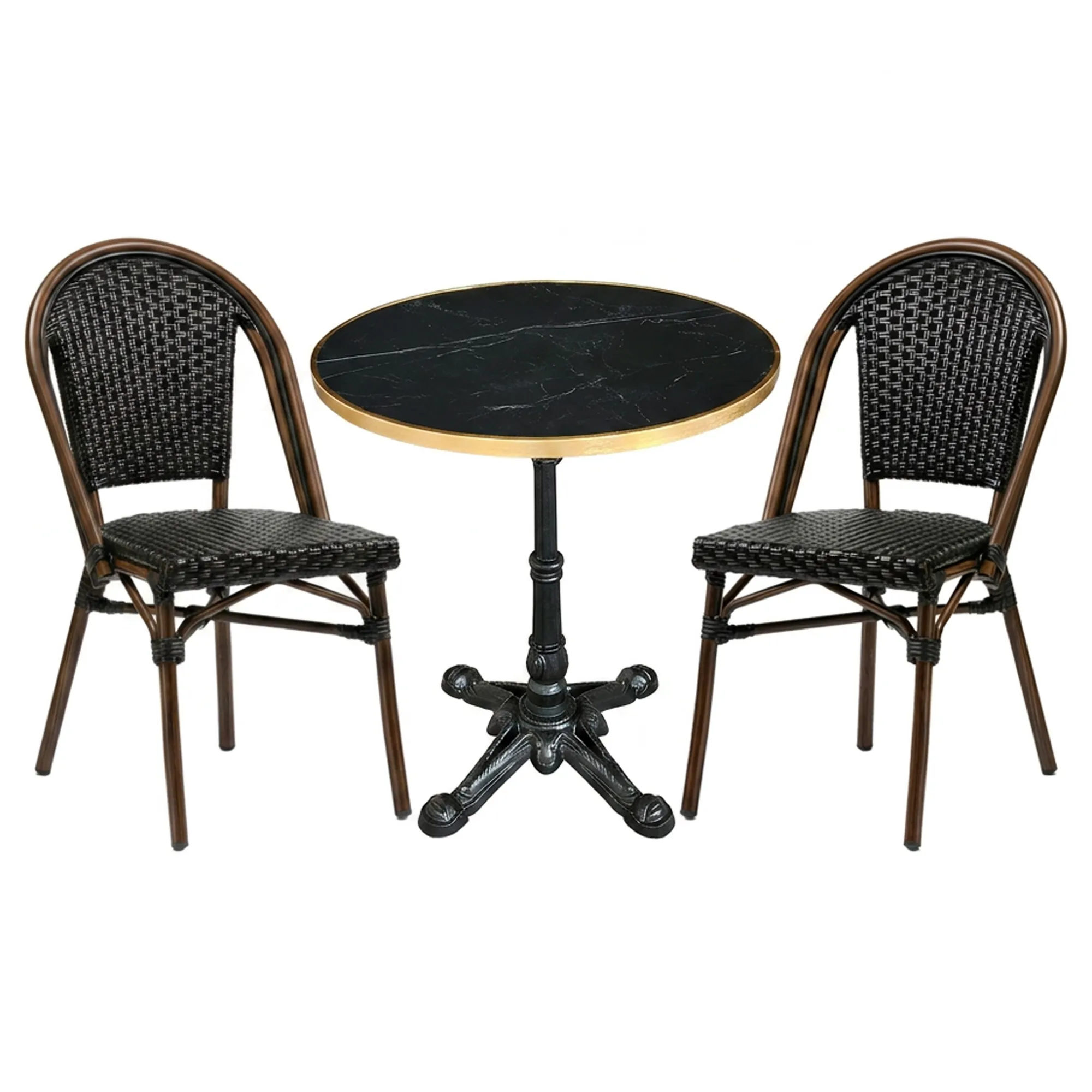 Bistro terrasset zwart
