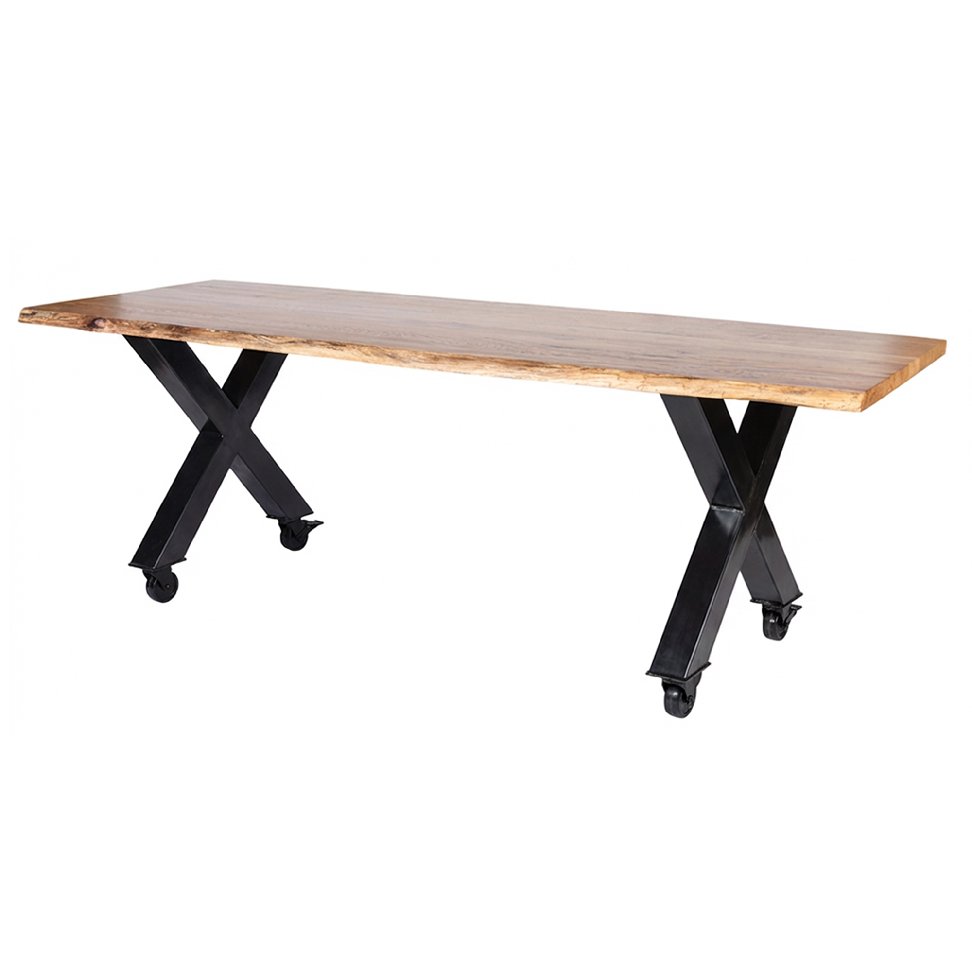 Tafel Boom X-poot op wielen